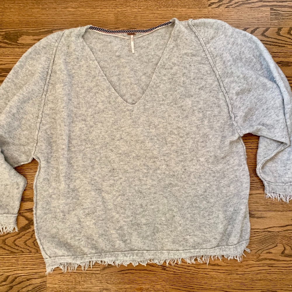 Free People Fringe Sweater Size Large